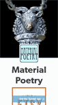 Mobile Screenshot of material-poetry.tumblr.com