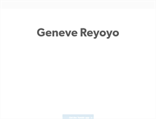 Tablet Screenshot of genevereyoyo.tumblr.com