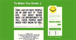 Desktop Screenshot of makemesmiiile.tumblr.com