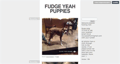Desktop Screenshot of fudgeyeahpuppies.tumblr.com