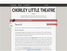 Tablet Screenshot of chorleytheatre.tumblr.com