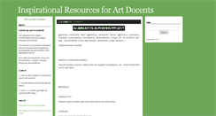 Desktop Screenshot of alamedaartdocents.tumblr.com