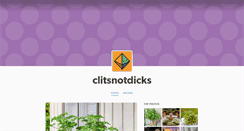 Desktop Screenshot of clitsnotdicks.tumblr.com