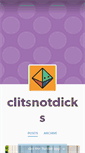 Mobile Screenshot of clitsnotdicks.tumblr.com