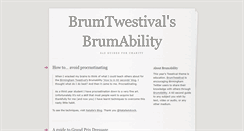 Desktop Screenshot of brumability.tumblr.com