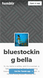 Mobile Screenshot of bluestockingbella.tumblr.com