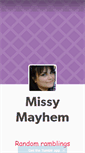 Mobile Screenshot of missymayhem.tumblr.com