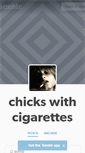 Mobile Screenshot of chickswithcigarettes.tumblr.com