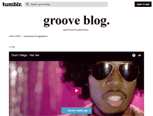 Tablet Screenshot of grooveblog.tumblr.com