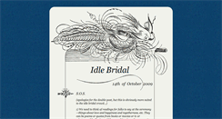 Desktop Screenshot of idlebridal.tumblr.com