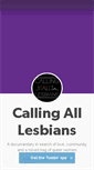 Mobile Screenshot of callingalllesbians.tumblr.com