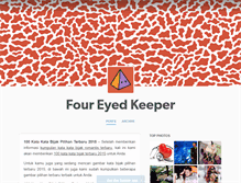 Tablet Screenshot of foureyedkeeper.tumblr.com