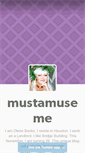 Mobile Screenshot of mustamuseme.tumblr.com