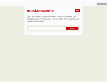Tablet Screenshot of mustamuseme.tumblr.com