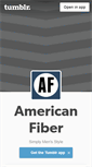 Mobile Screenshot of americanfiber.tumblr.com