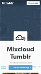 Mobile Screenshot of mixcloud.tumblr.com