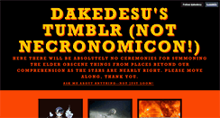 Desktop Screenshot of dakedesu.tumblr.com