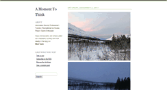 Desktop Screenshot of amomenttothink.tumblr.com