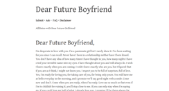 Desktop Screenshot of notestomyfutureboyfriend.tumblr.com