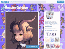 Tablet Screenshot of monster-girl-luv.tumblr.com