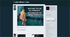 Desktop Screenshot of ilikewhatilike.tumblr.com