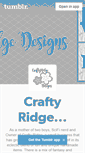 Mobile Screenshot of craftyridge.tumblr.com
