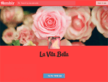 Tablet Screenshot of la-mia-vita-bella.tumblr.com