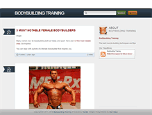 Tablet Screenshot of bodybuildingtraining.tumblr.com