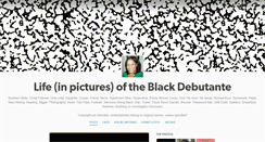 Desktop Screenshot of blackdebutante.tumblr.com