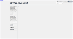 Desktop Screenshot of crystalclearmusic.tumblr.com