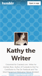 Mobile Screenshot of kathythewriter.tumblr.com