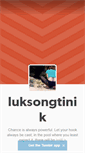 Mobile Screenshot of luksongtinik.tumblr.com