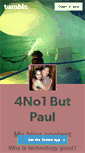 Mobile Screenshot of 4no1butpaul.tumblr.com