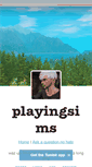 Mobile Screenshot of playingsims.tumblr.com