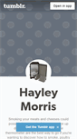 Mobile Screenshot of hayleymorris.tumblr.com