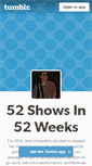 Mobile Screenshot of 52shows2012.tumblr.com