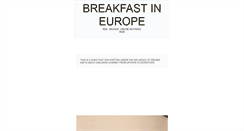 Desktop Screenshot of breakfastineurope.tumblr.com