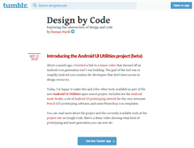 Tablet Screenshot of designbycode.tumblr.com