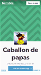 Mobile Screenshot of caballondepapas.tumblr.com