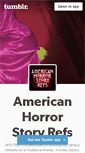 Mobile Screenshot of americanhorrorstoryrefs.tumblr.com