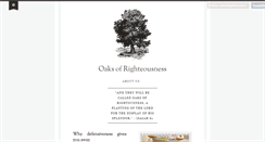 Desktop Screenshot of oaksofrighteousness.tumblr.com