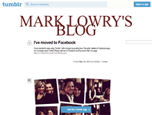 Tablet Screenshot of marklowry.tumblr.com