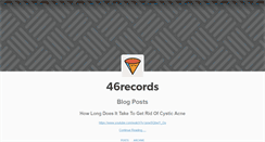 Desktop Screenshot of 46records.tumblr.com