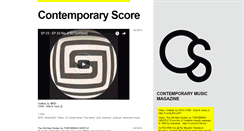 Desktop Screenshot of contemporaryscore.tumblr.com