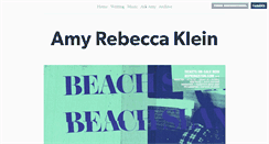 Desktop Screenshot of amyrebeccaklein.tumblr.com