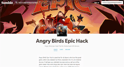 Desktop Screenshot of angrybirdsepichacktool.tumblr.com