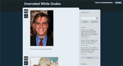 Desktop Screenshot of overratedwhitedudes.tumblr.com