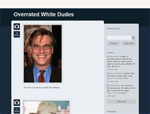 Tablet Screenshot of overratedwhitedudes.tumblr.com