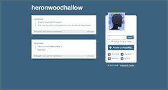 Desktop Screenshot of heronwoodhallow.tumblr.com