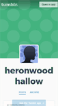 Mobile Screenshot of heronwoodhallow.tumblr.com